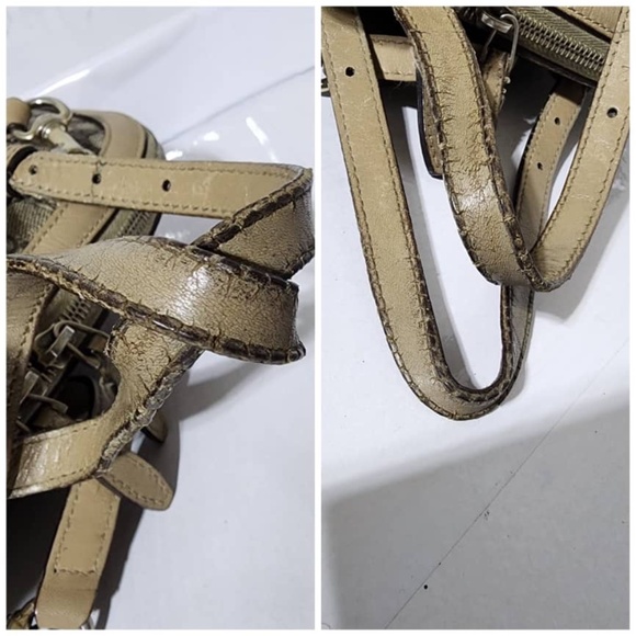 Authentic GUCCI GG Supreme Monogram Margaux Calfskin Small Nice Top Handle Dome - Picture 9 of 16